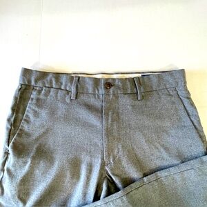 Men's Polo Ralph Lauren Gray Flat Front Pants-31 x 30 Stretch Slim Fit